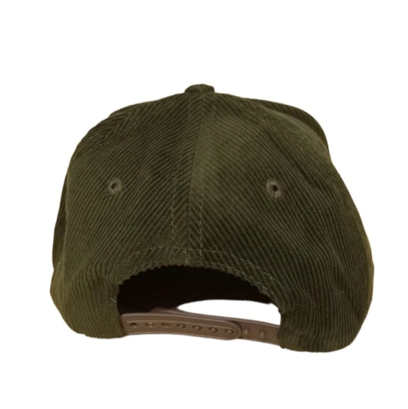 DR SQUATCH GREEN CORDUROY GRAPHIC BASEBALL ADJUSTABLE SNAP BACK HAT CAP - Picture 3 of 4